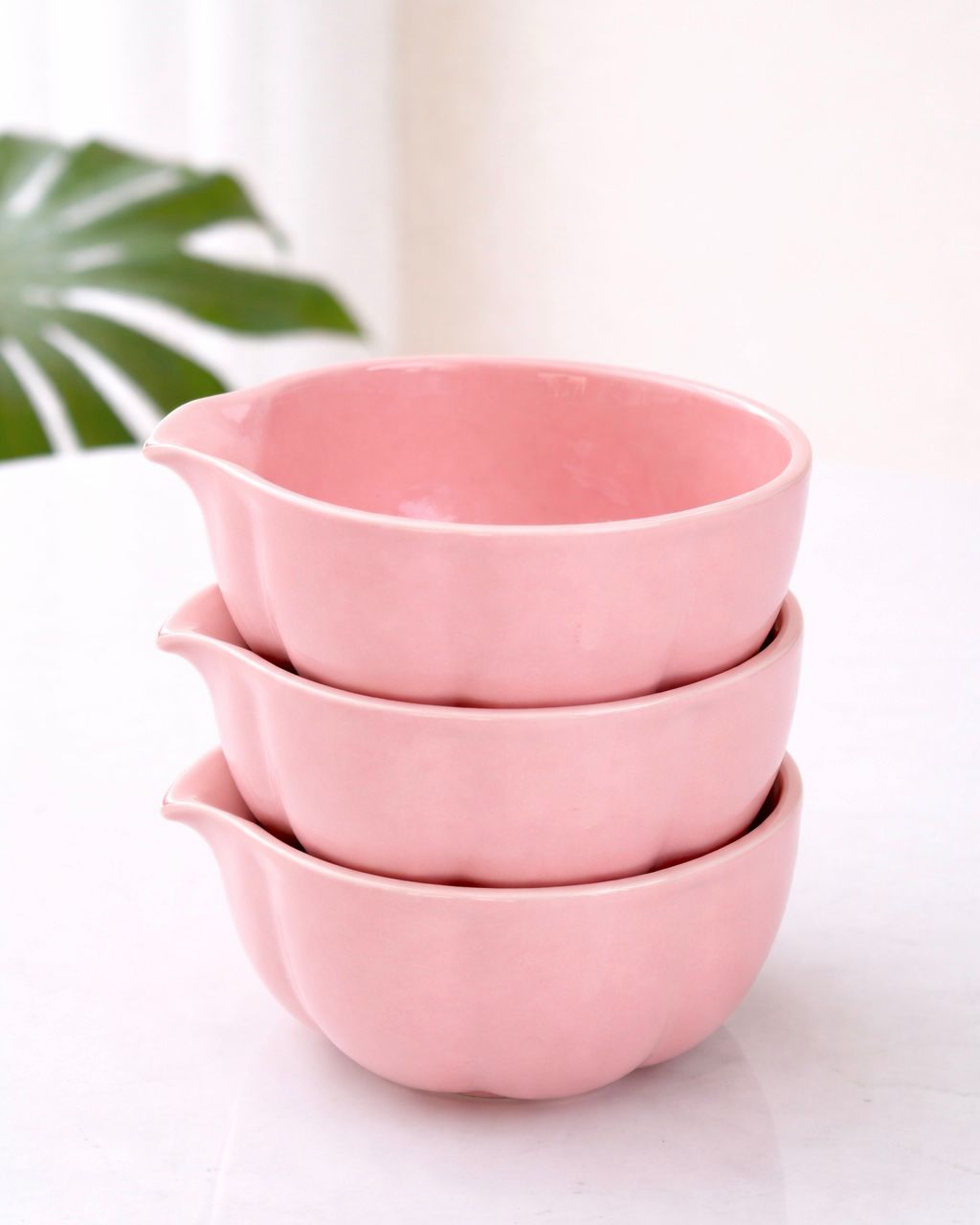 Matcha ceramic pink bowl