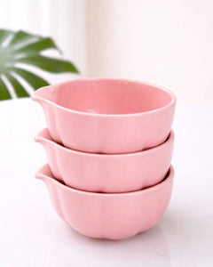 Matcha ceramic pink bowl