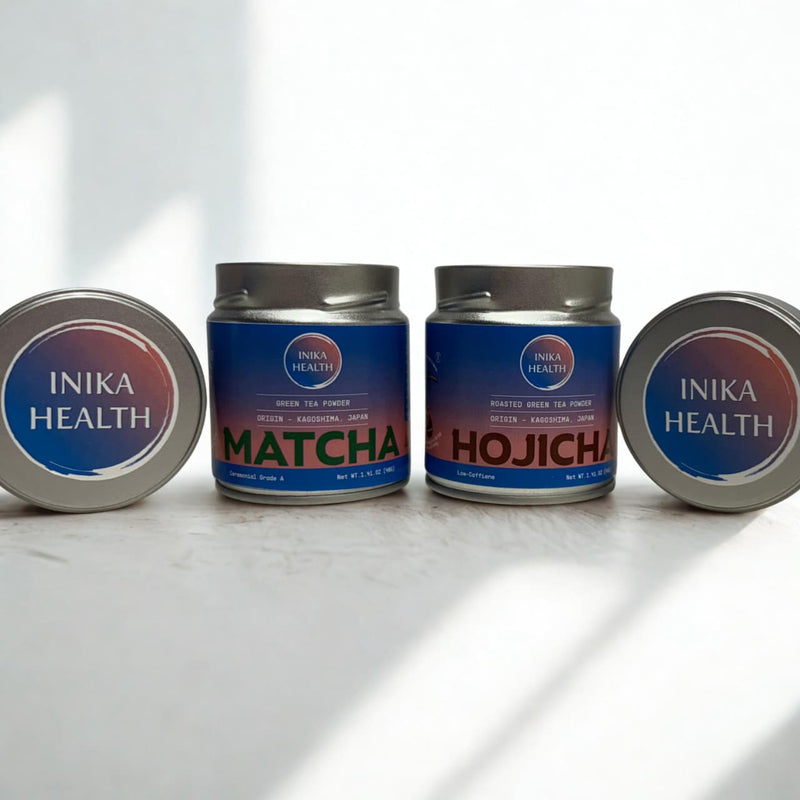 Inika Matcha + Hojicha Combo Pack